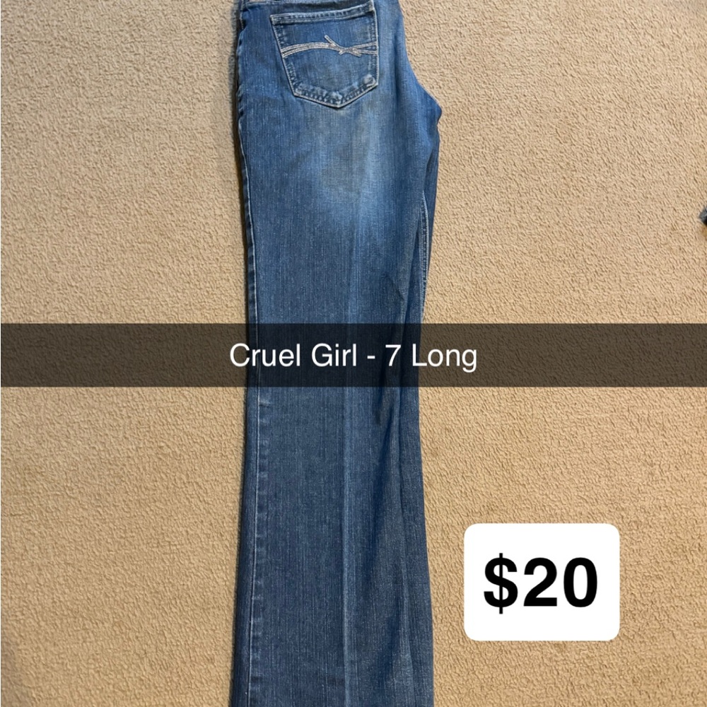 Cruel Girl Blue Boot Cut Jeans Classic Style